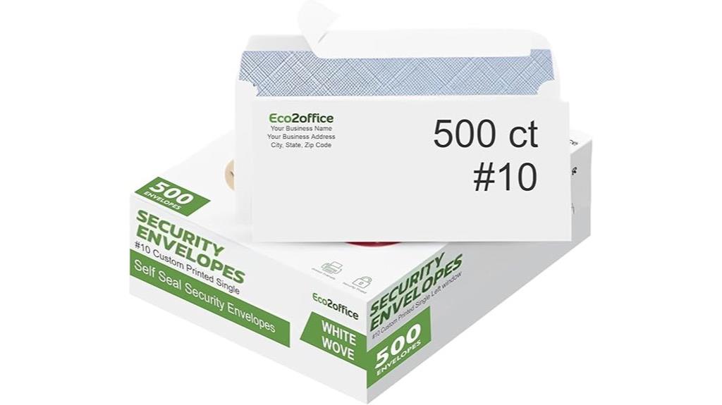 custom logo envelopes pack