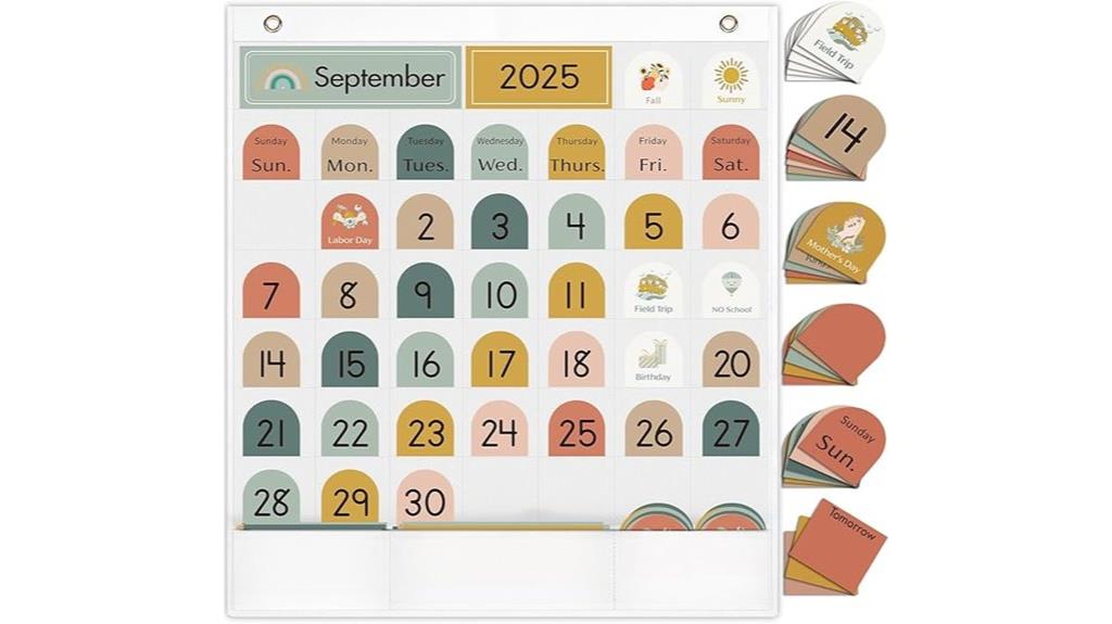 educational monthly classroom organizer
