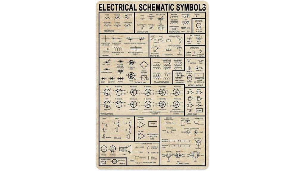 electrical metal tin sign