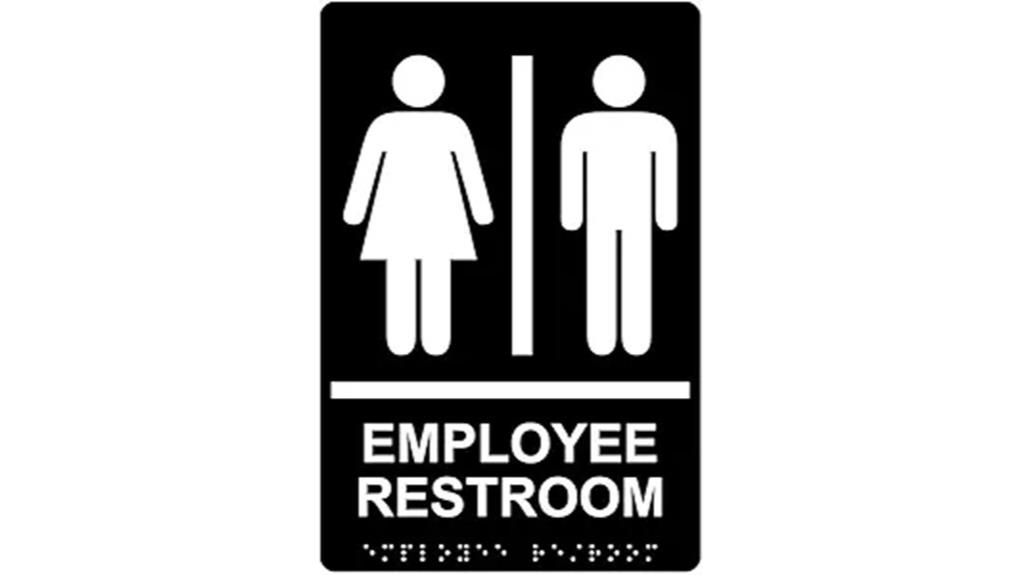 employee restroom sign
