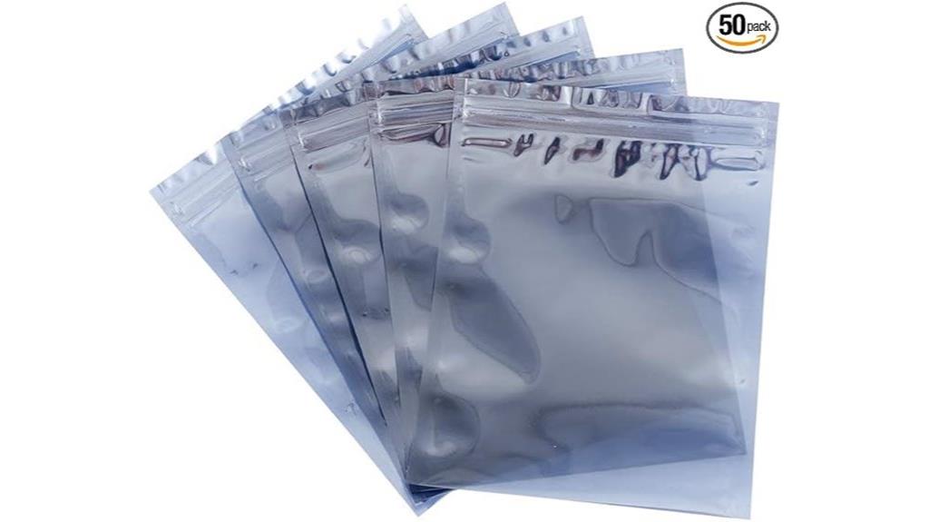 fifty anti static resealable bags