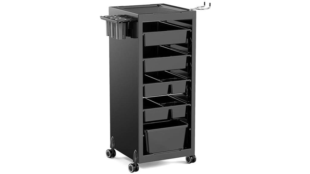 hair salon storage cart