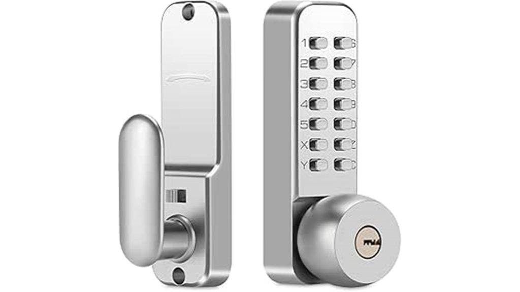 keyless mechanical door lock