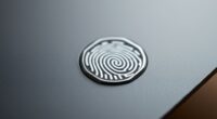 plastic cards with fingerprint scanners