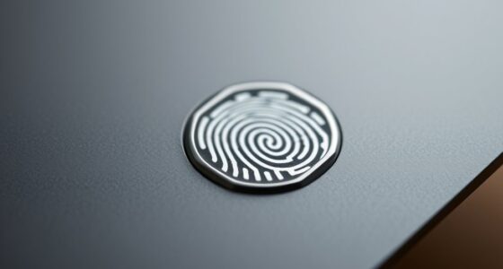 plastic cards with fingerprint scanners
