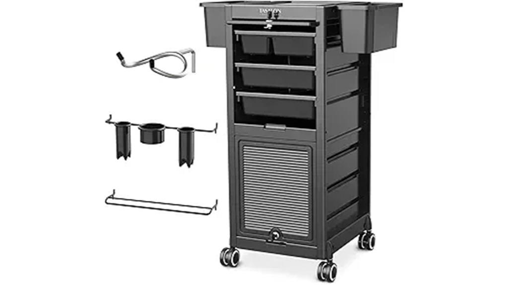 professional salon storage cart