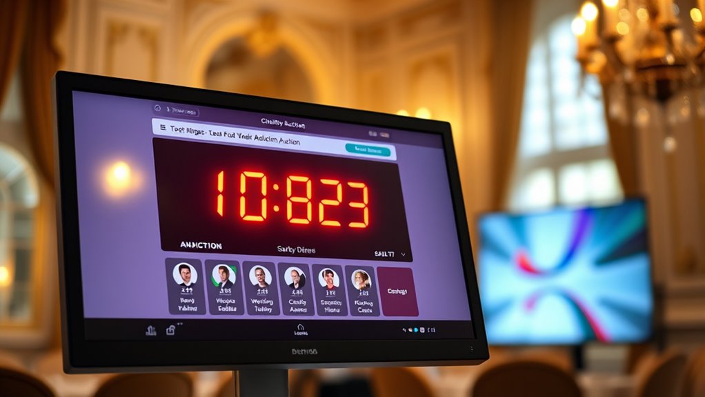 real time auction settlement
