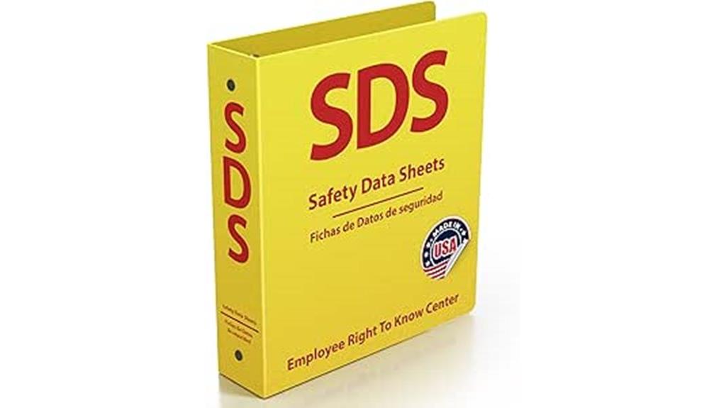safety data sheet binder