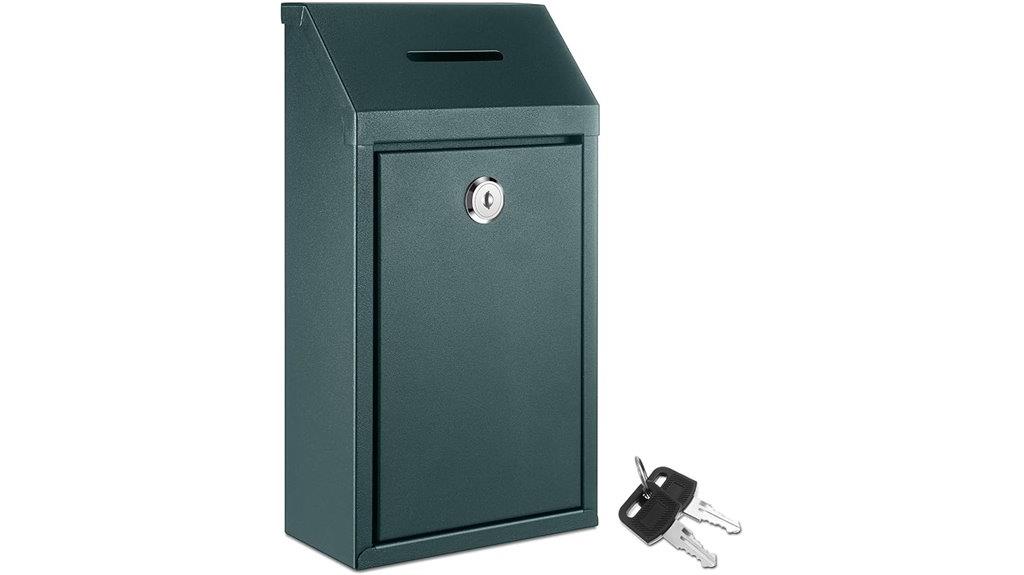 secure wall mounted donation box