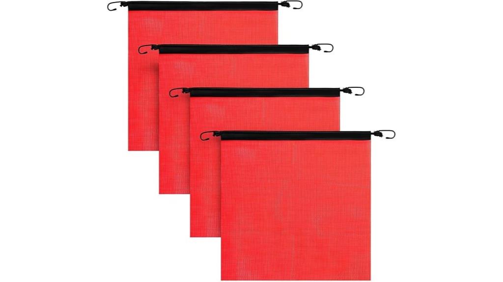 truck pedestrian safety flags