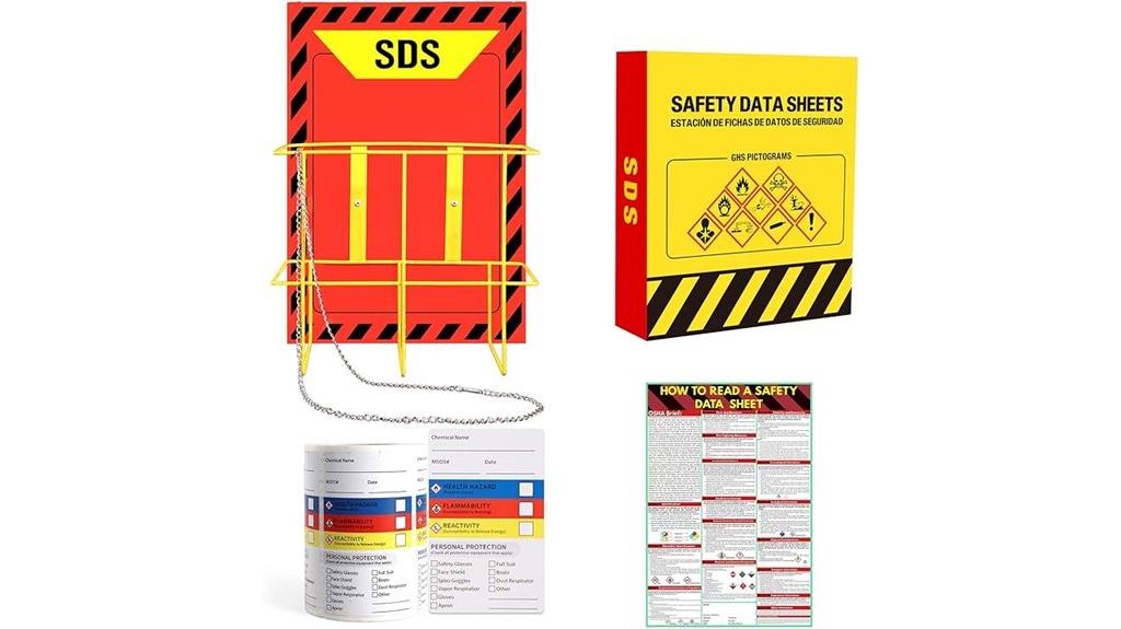 yellow heavy duty sds binder