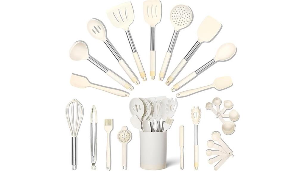 26 piece silicone utensil set