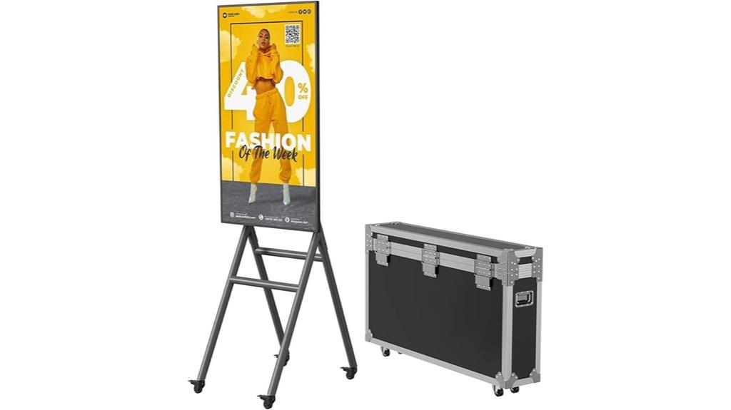 43 inch kiosk with screen