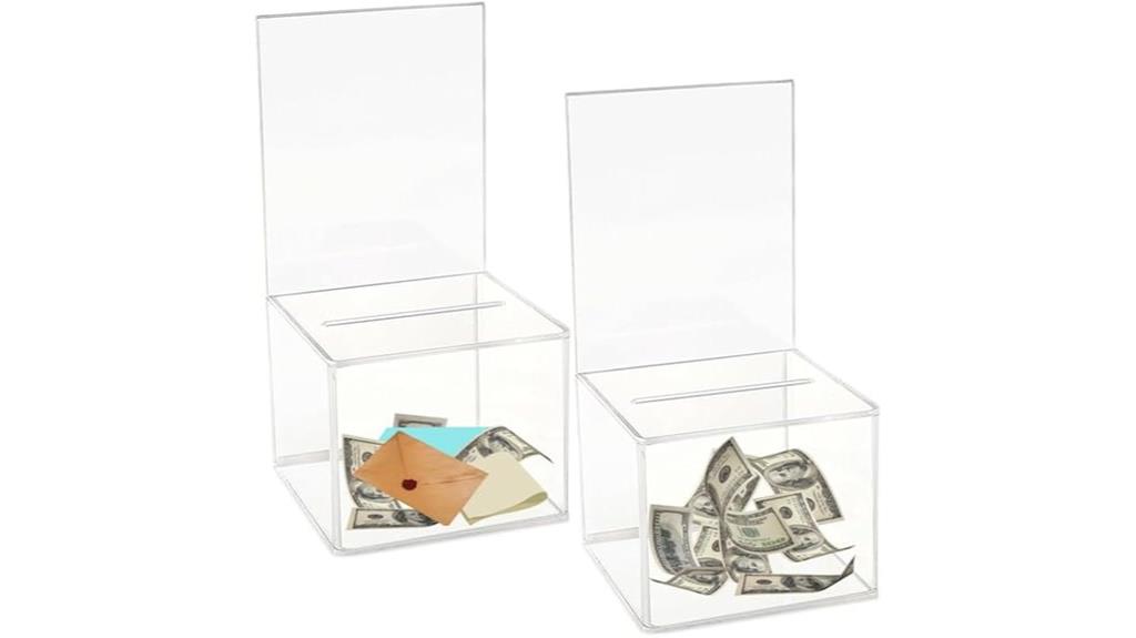acrylic donation ballot box