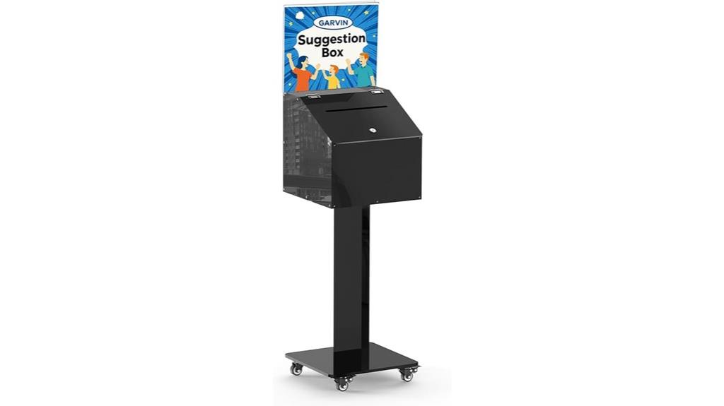 acrylic locking suggestion box