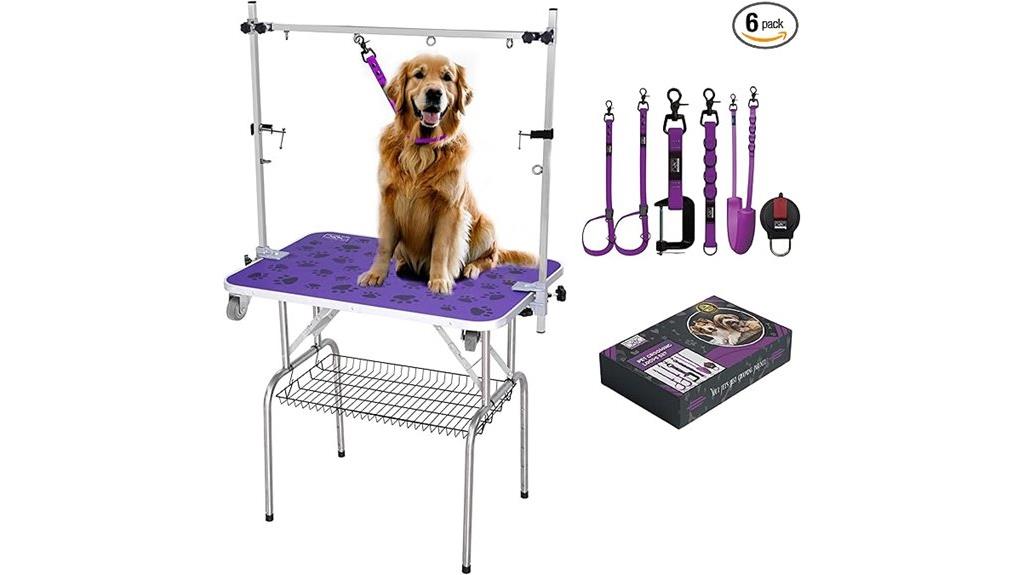 adjustable dog grooming table