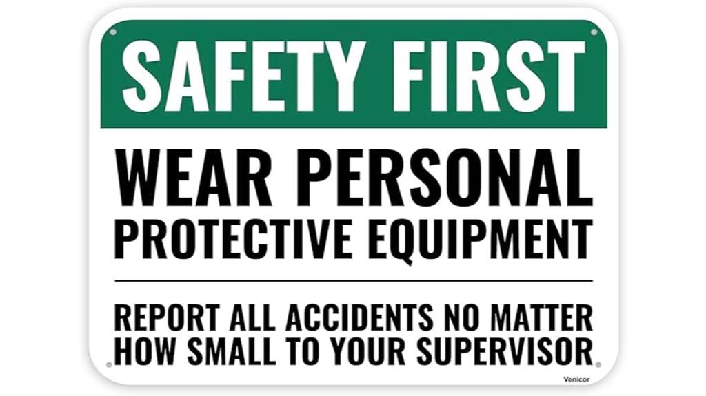 aluminum safety sign poster