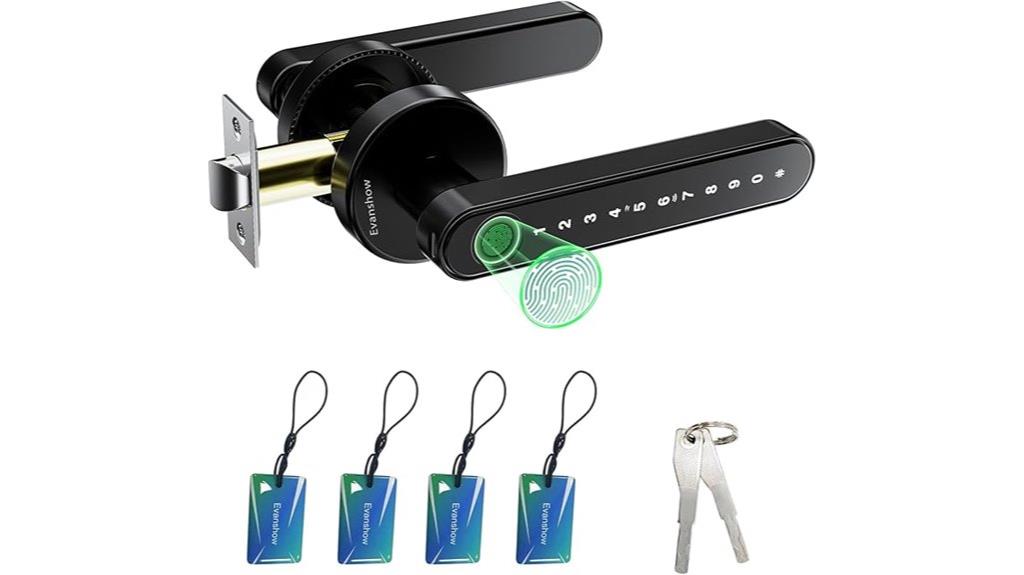 biometric keypad door lock