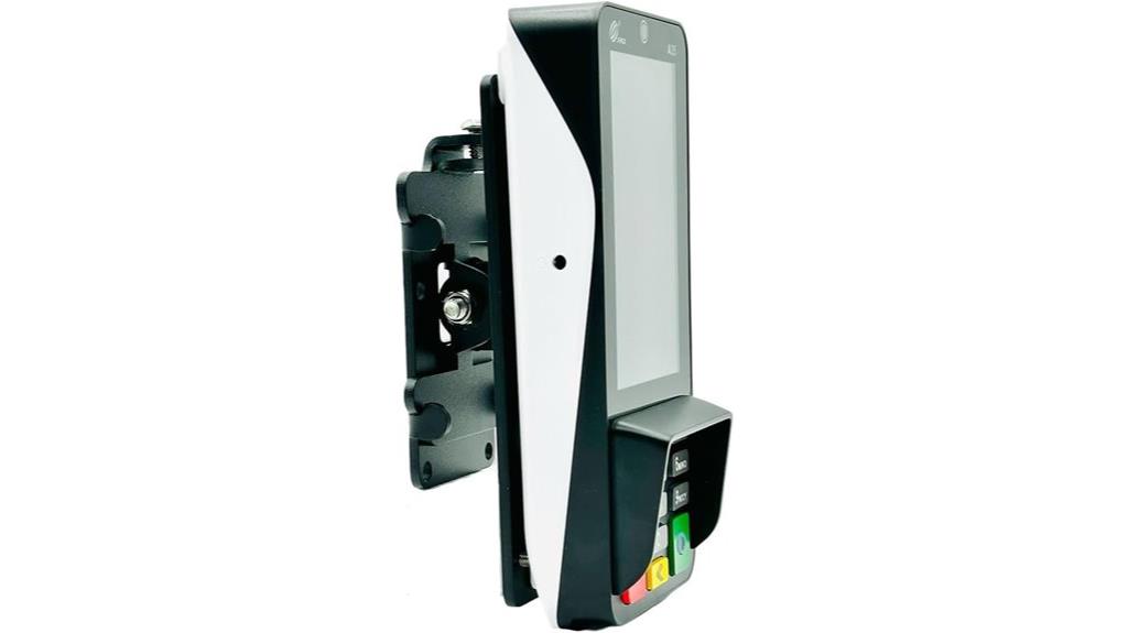 black pos kiosk mount