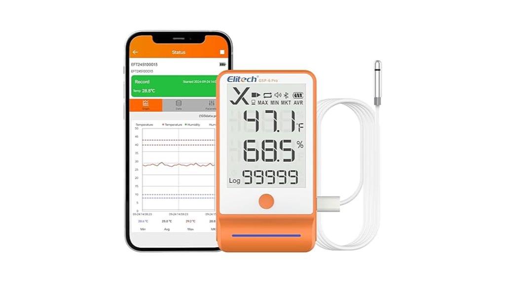 bluetooth hygrometer data logger