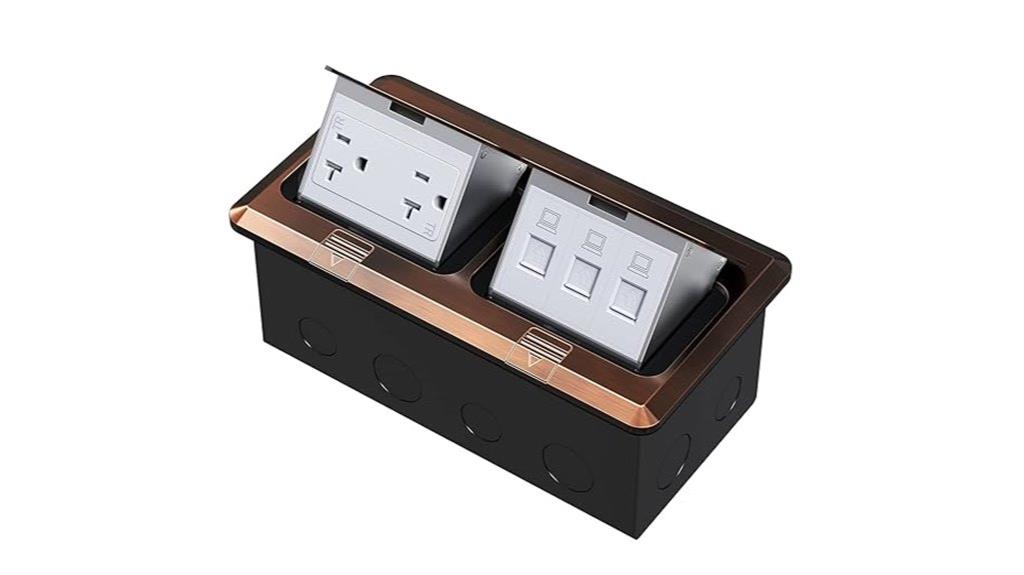 bronze dual pop up box