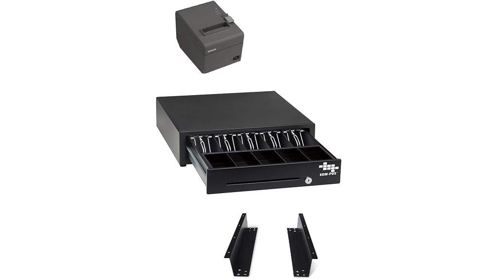 cash drawer receipt mounting
