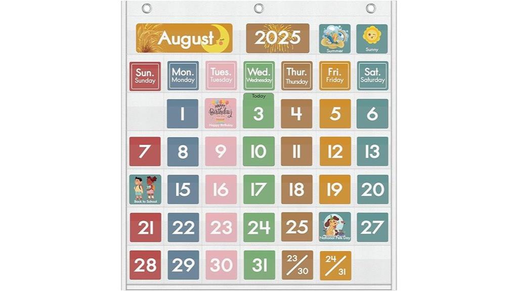classroom pocket chart calendar