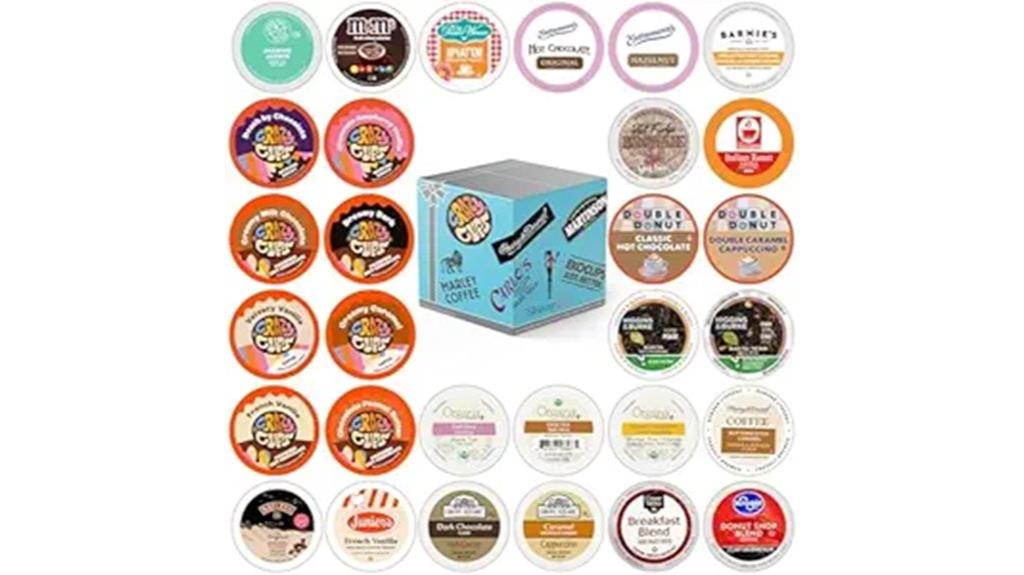 coffee and tea pod assortment