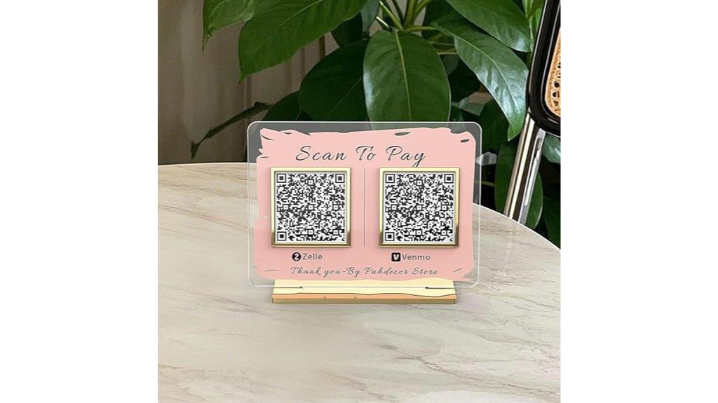 custom 3d qr payment sign