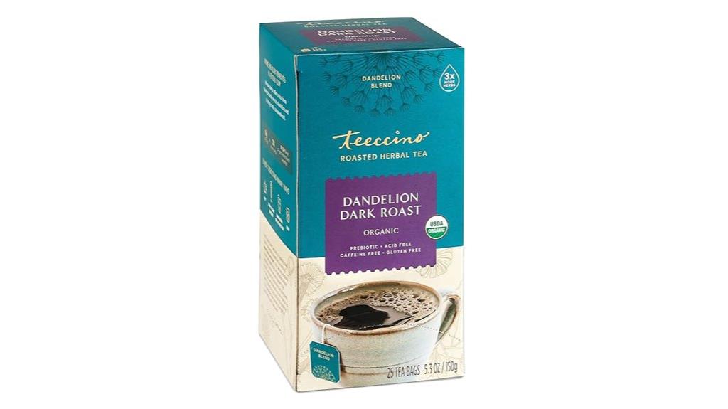 dandelion herbal tea bags