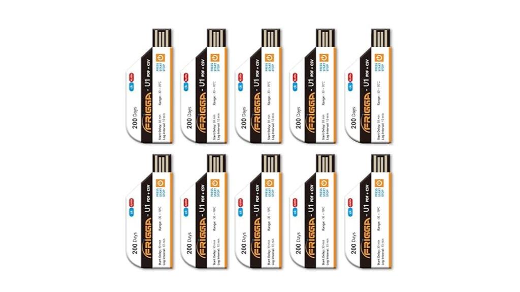disposable temperature data loggers