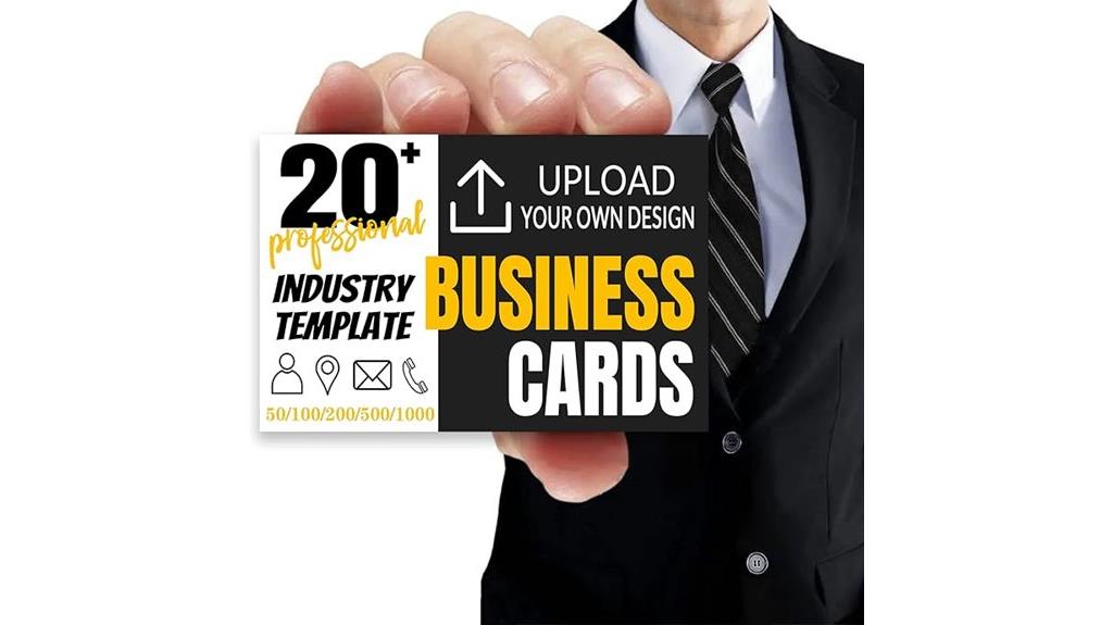 double sided logo business cards