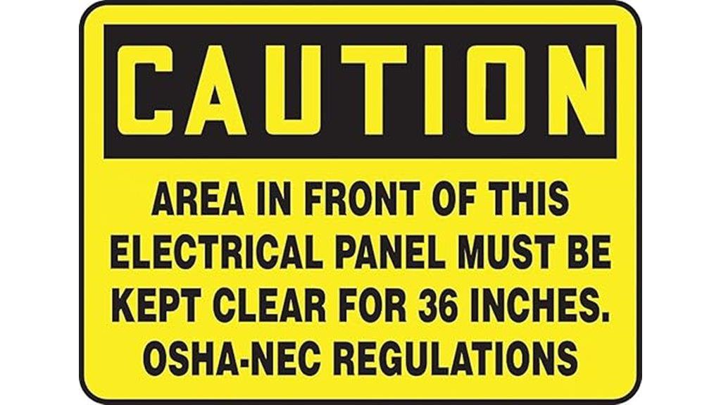 electrical panel safety warning