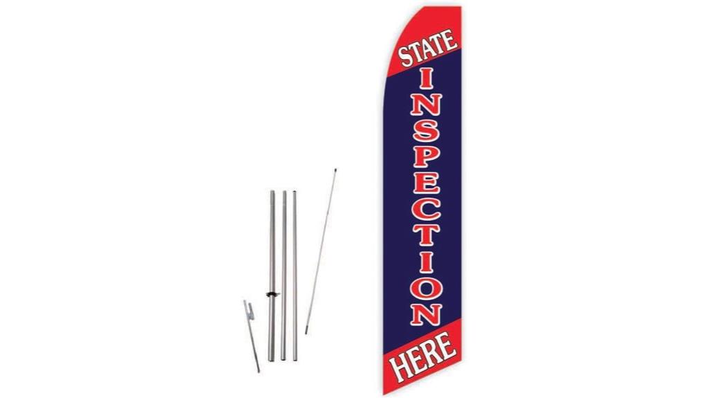 feather flag with pole