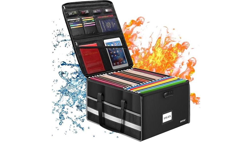 fireproof locking file box
