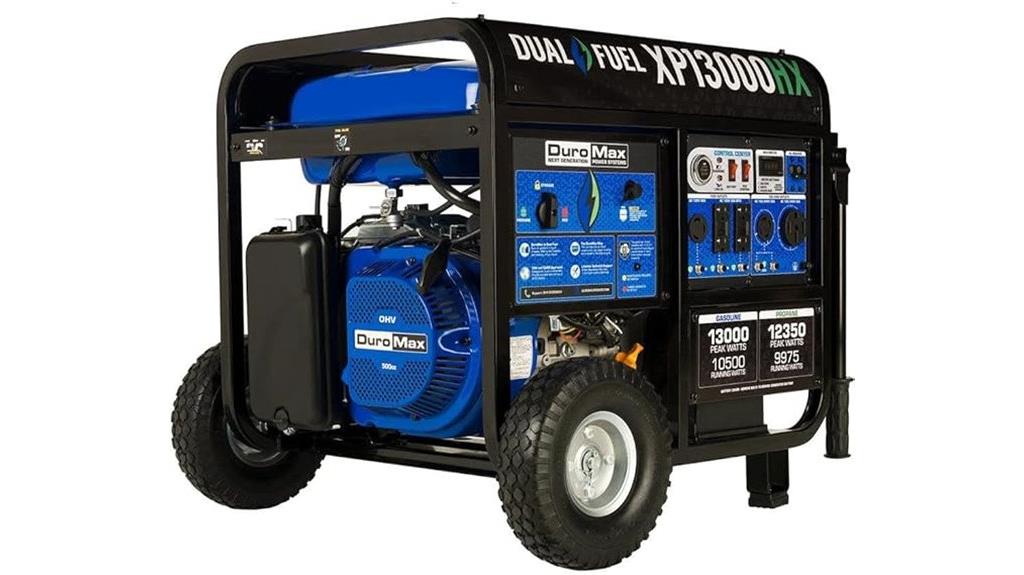 heavy duty dual fuel generator