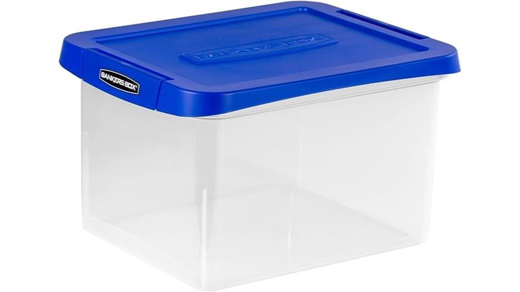 heavy duty plastic file box