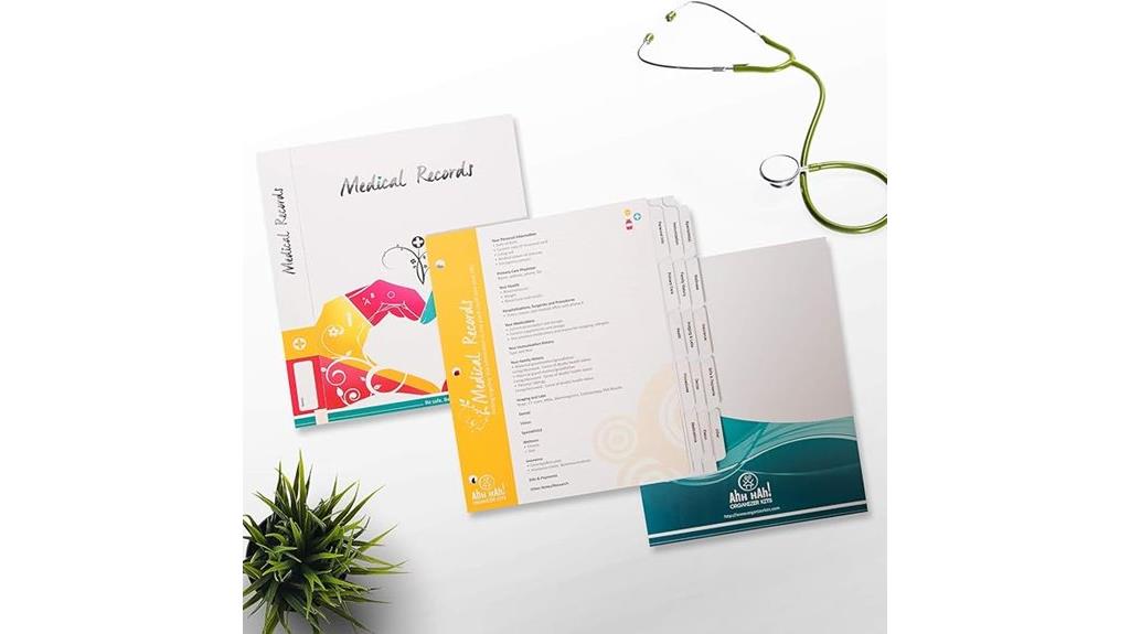 medical records organizer kit