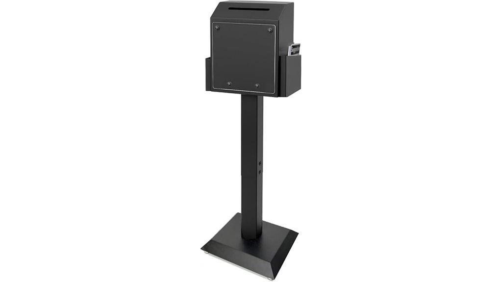 metal stand donation box