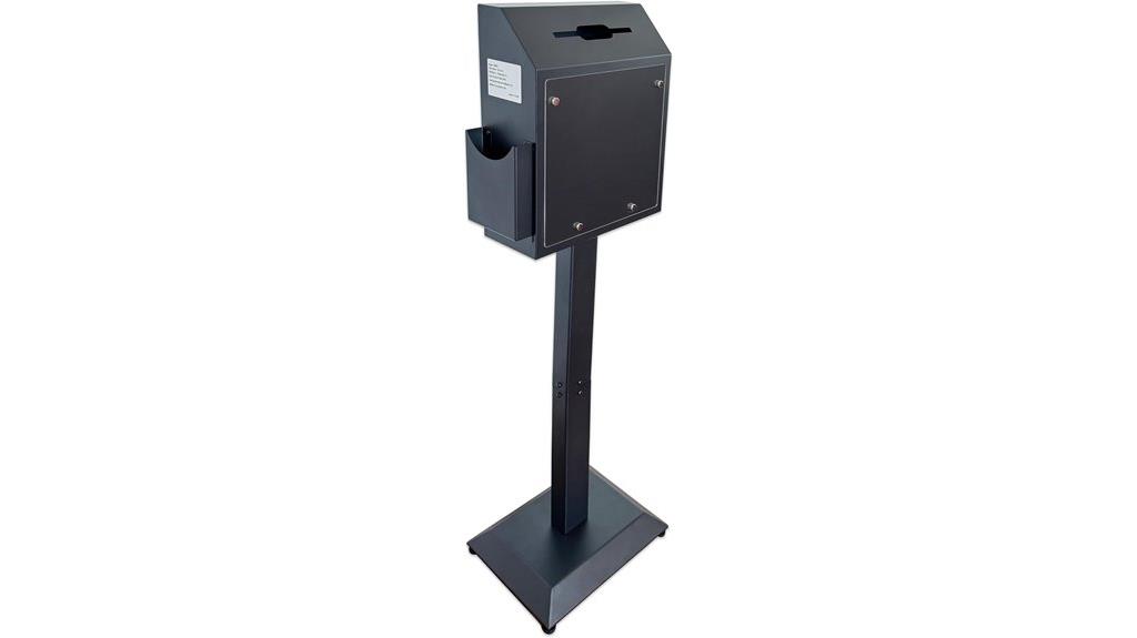 metal voting donation box