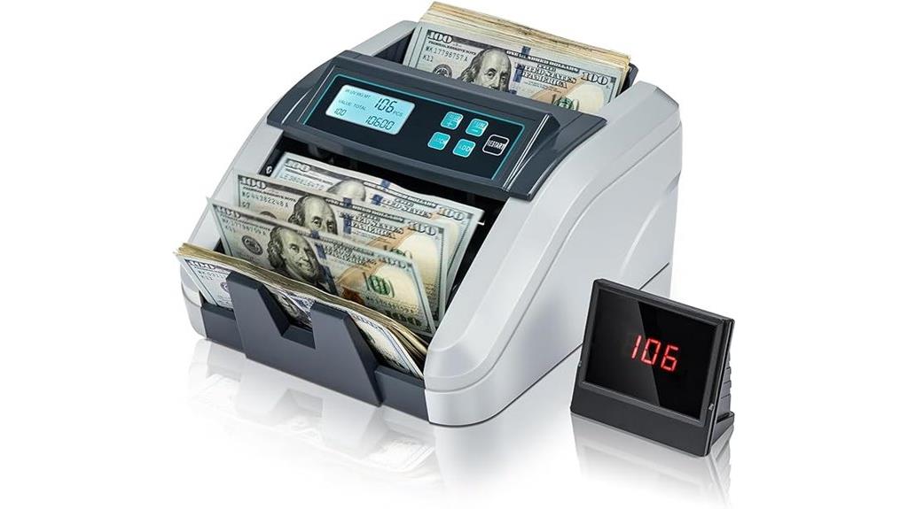municipal currency counting device