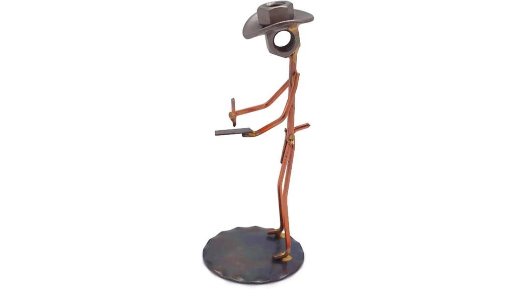 patrolman metal trophy figurine