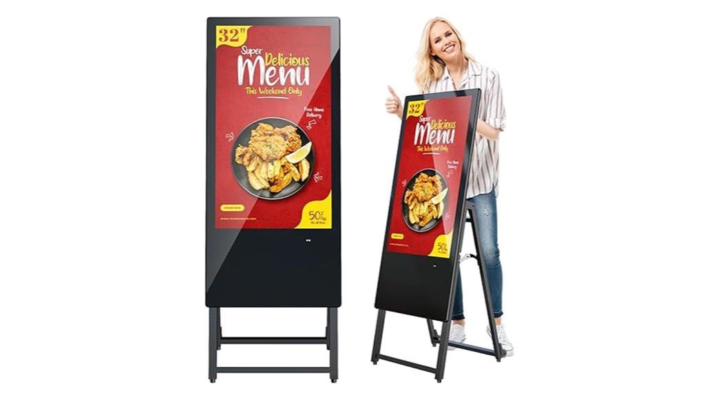 portable 32 inch digital kiosk