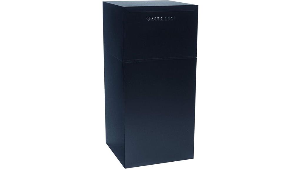 secure black deposit vault