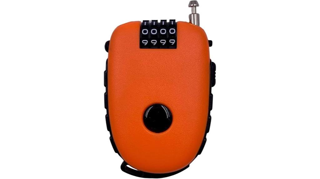 secure retractable cable lock