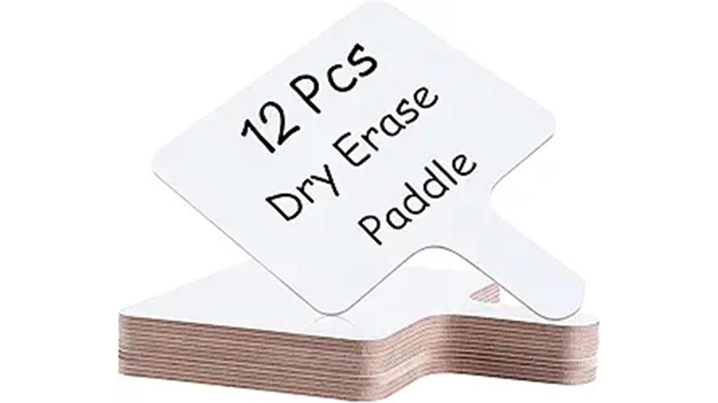 set of 12 classroom answer paddles