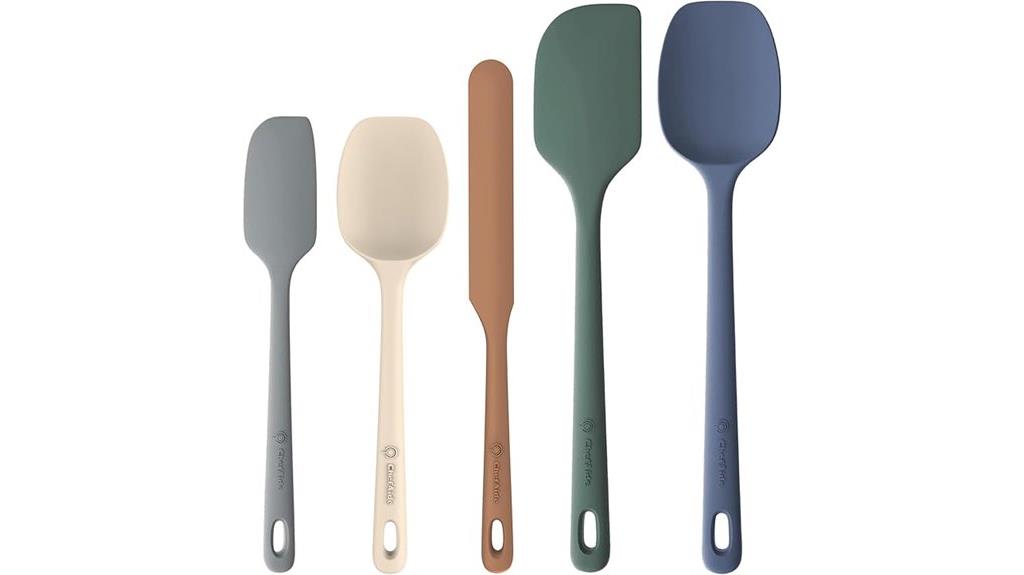 silicone spatula set