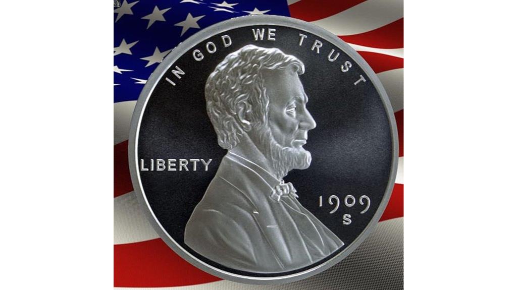 silver lincoln wheat round