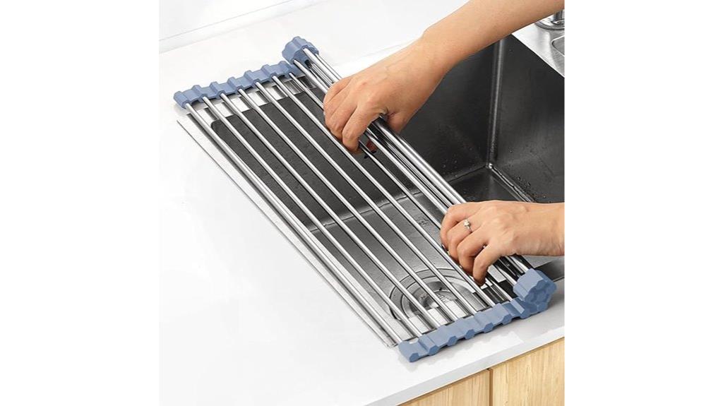 sink mounted drying rack