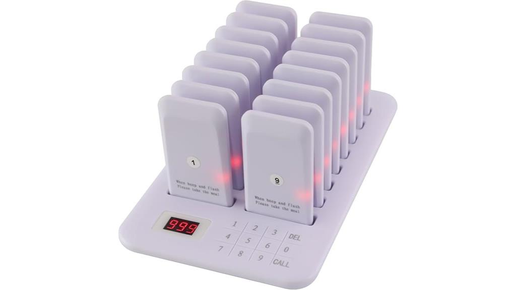 sixteen pager restaurant system